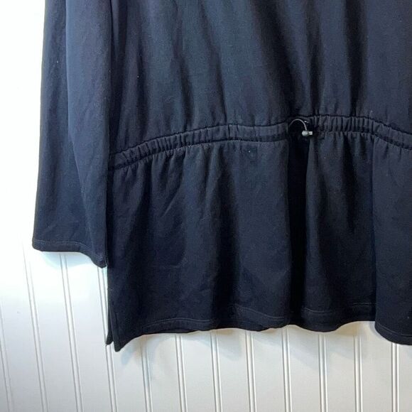 Liz Claiborne Mock Neck Sweatshirt Women’s Size 2X Black Toggle Long Sleeve NEW - Picture 4 of 9